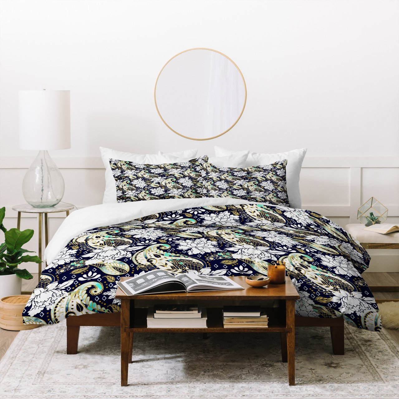 Marta Barragan Camarasa Paisley Bloom Pattern Duvet Cover Bedding Set