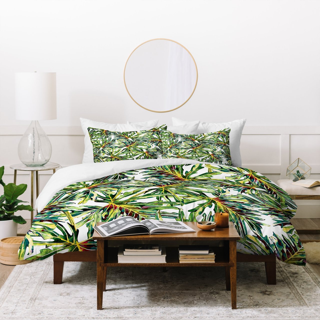 Marta Barragan Camarasa Palm Leaves Paradise Duvet Cover Bedding Set