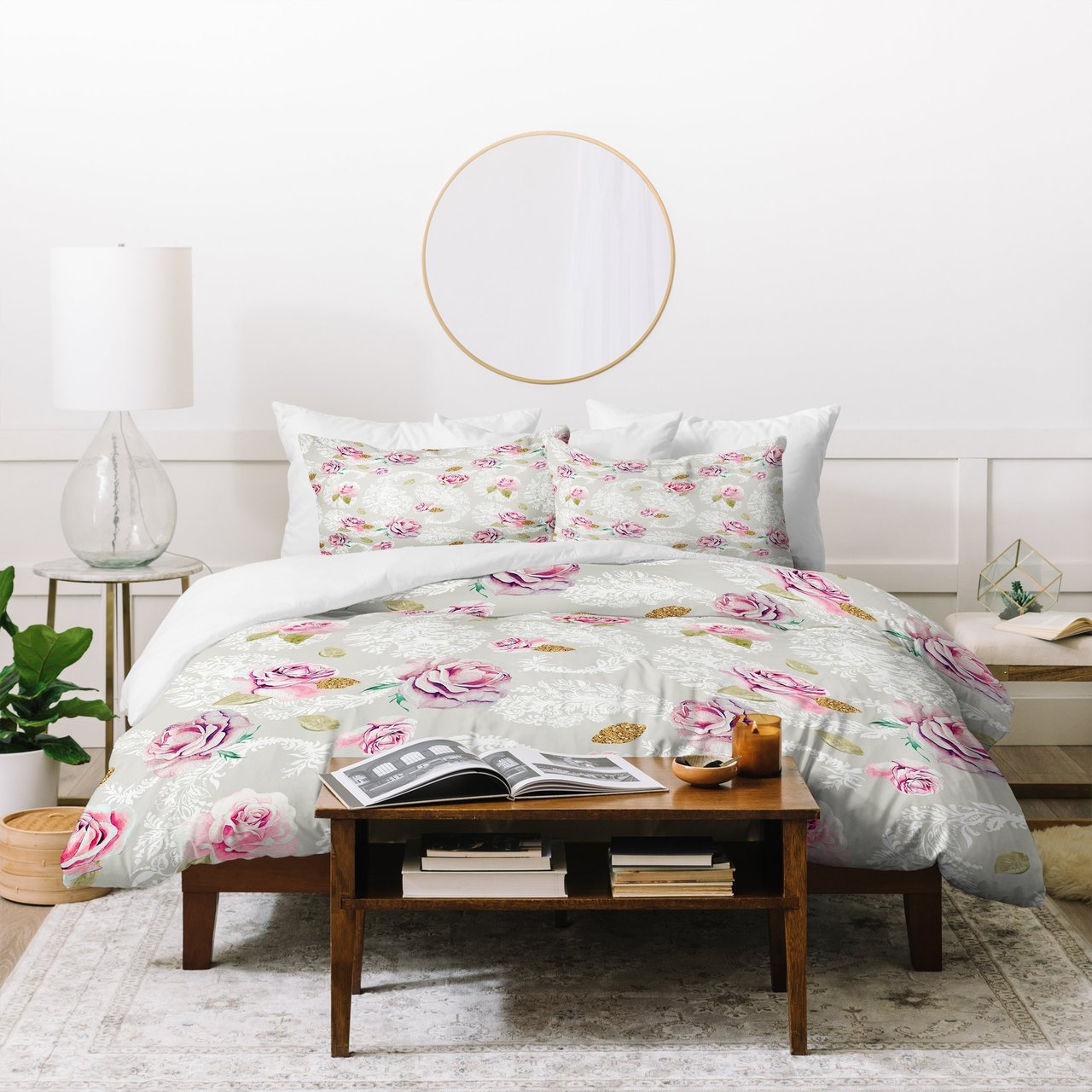 Marta Barragan Camarasa Romantic Floral Paisley Pattern Duvet Cover Bedding Set