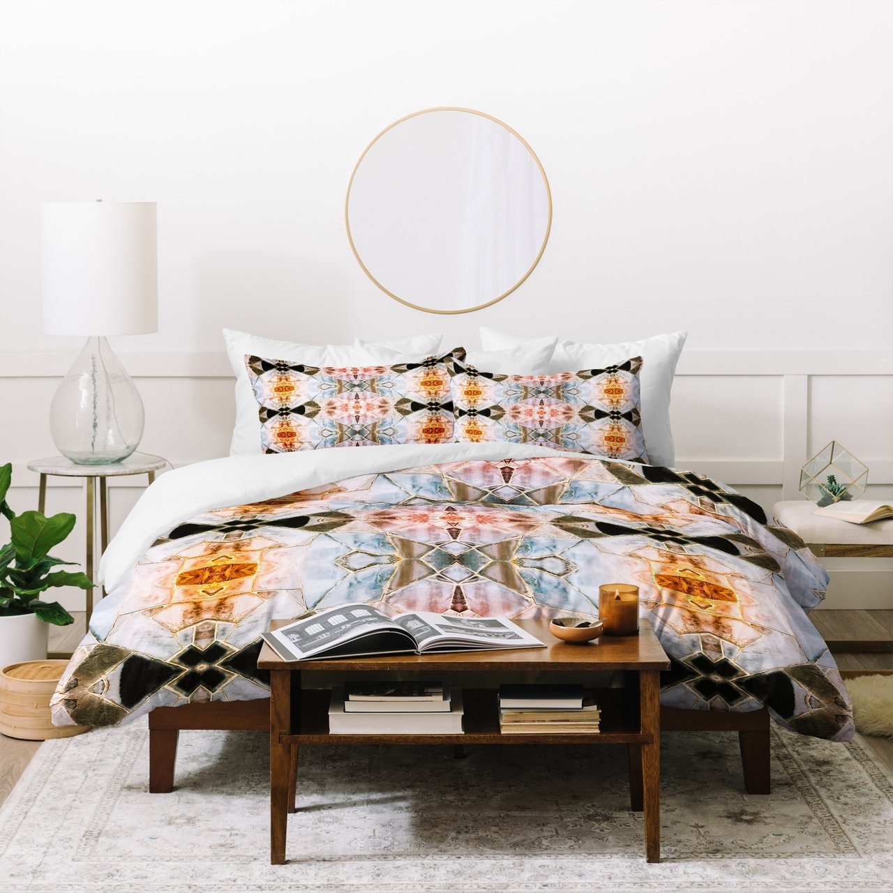 Marta Barragan Camarasa Stone Pattern Texture Duvet Cover Bedding Set