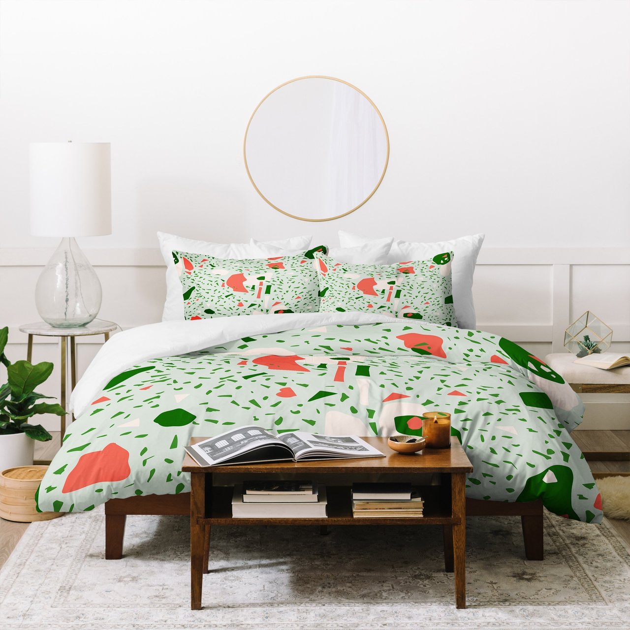 Marta Barragan Camarasa Terrazzo Abstract Forms Duvet Cover Bedding Set