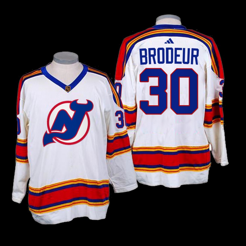 Martin Brodeur New Jersey Devils Reverse Retro 2.0 White Jersey 2022-23