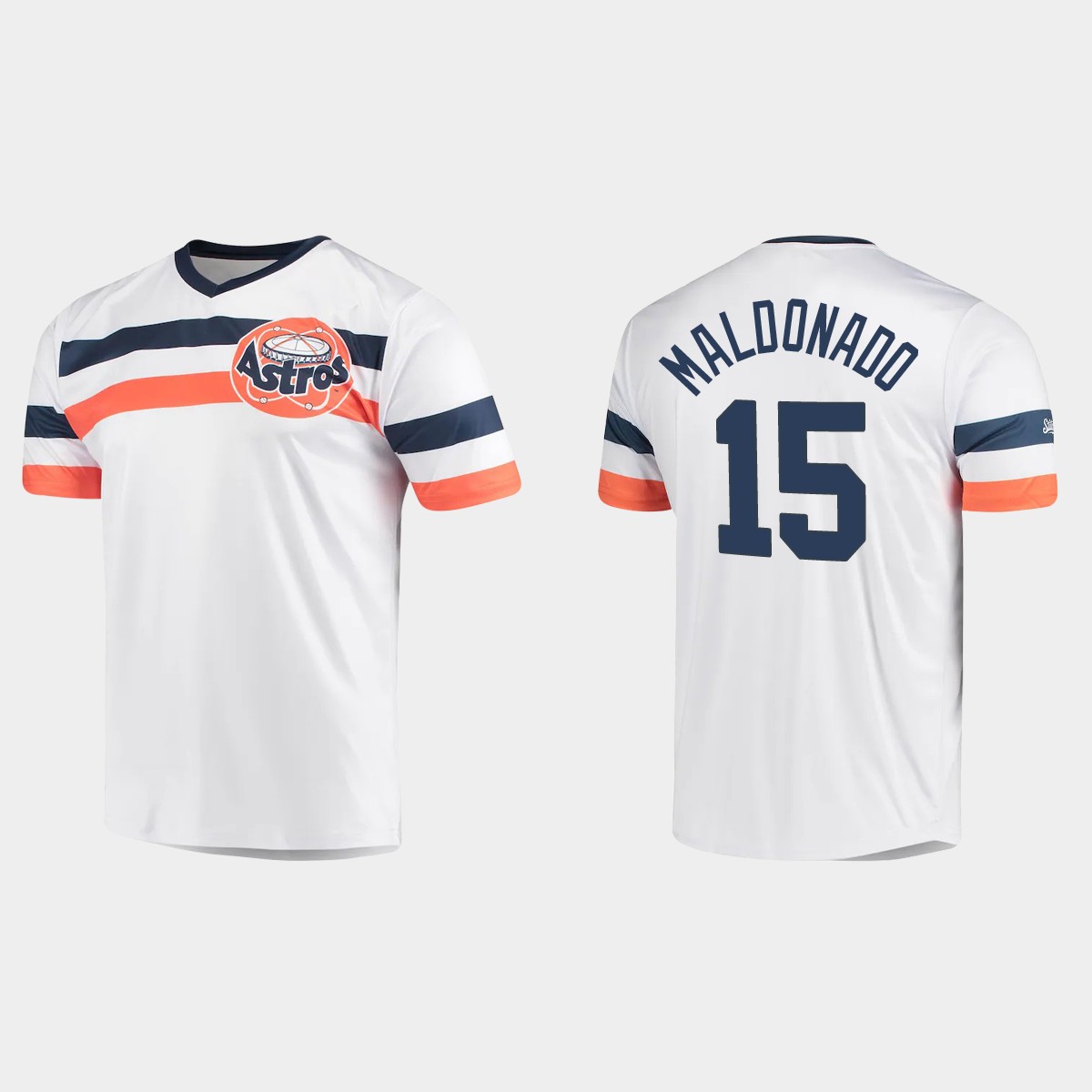 Martin Maldonado Houston Astros Cooperstown Collection V-Neck Jersey - White