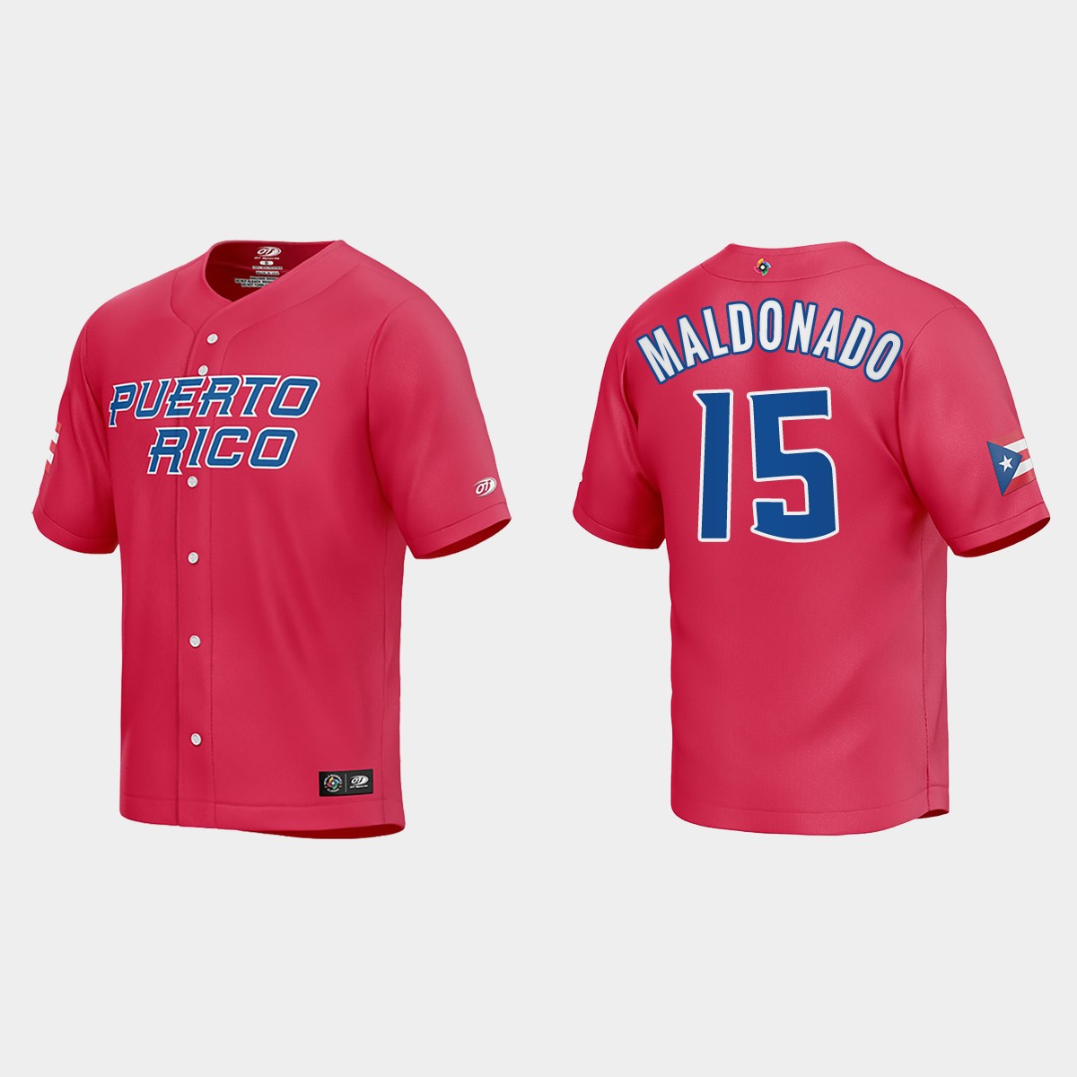 Martin Maldonado Puerto Rico 2023 World Classic Jersey - Red