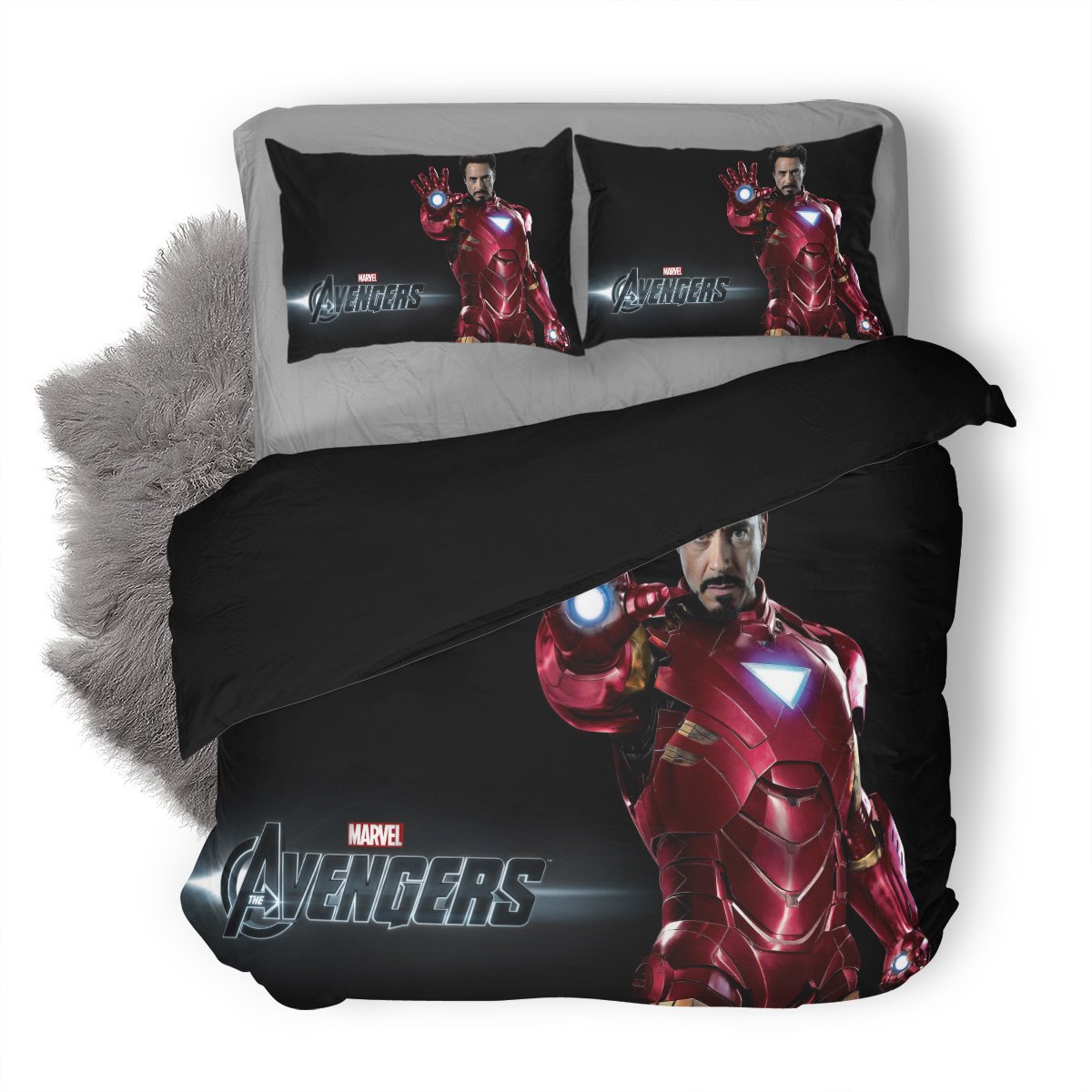 Marvel Avenger End Game Iron Man D Customized Duvet Cover Bedding Set