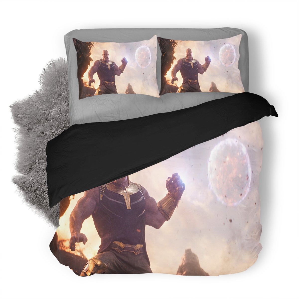 Marvel Avenger End Game Thanos D Customized Duvet Cover Bedding Set