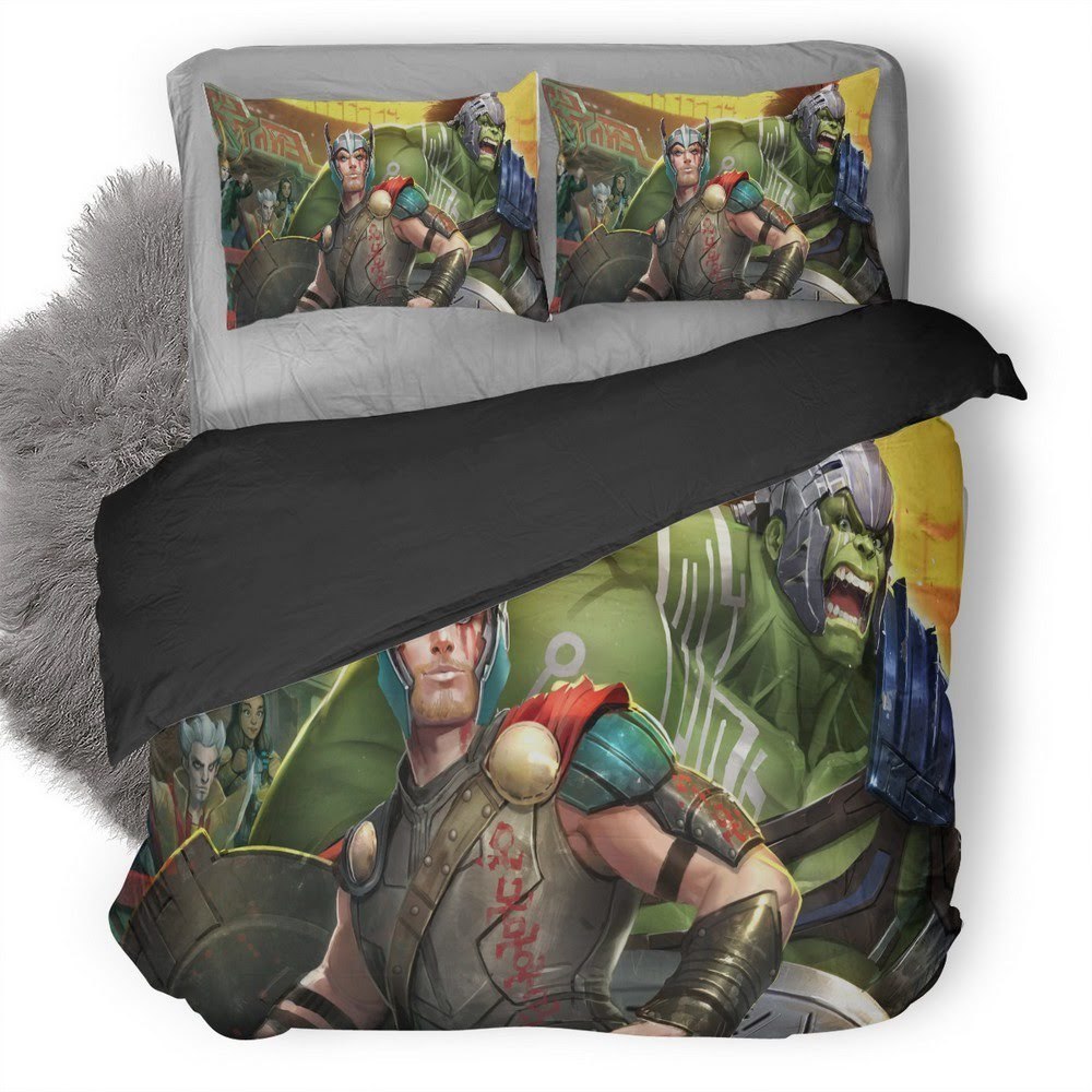 Marvel Avengers Academy Thor Ragnarok 3D Customized Duvet Cover Bedding Set
