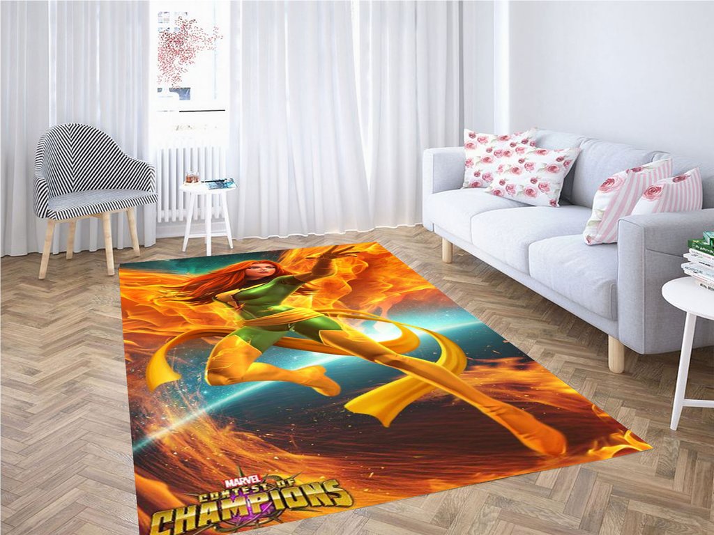 Marvel Background Living Room Modern Carpet Rectangle Rug