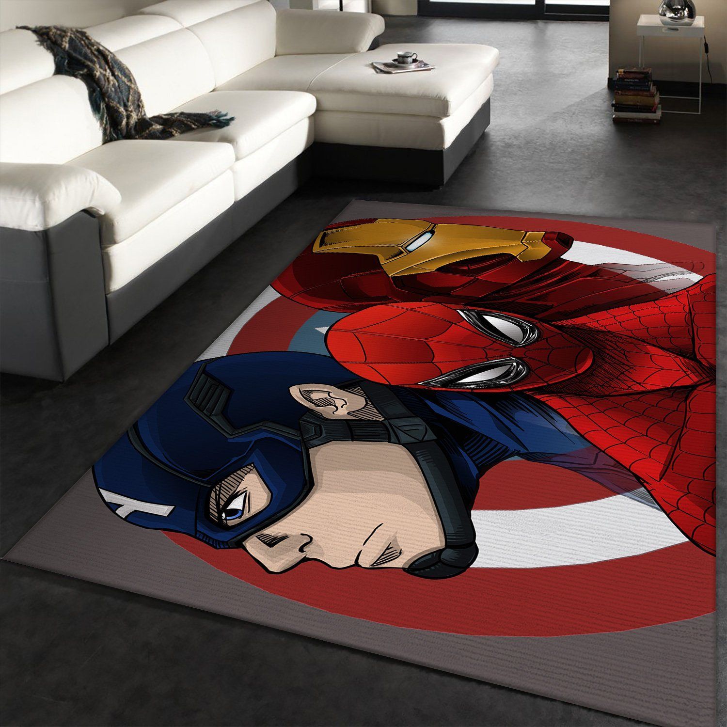 Marvel Civil War Rectangle Rug – Custom Size And Printing