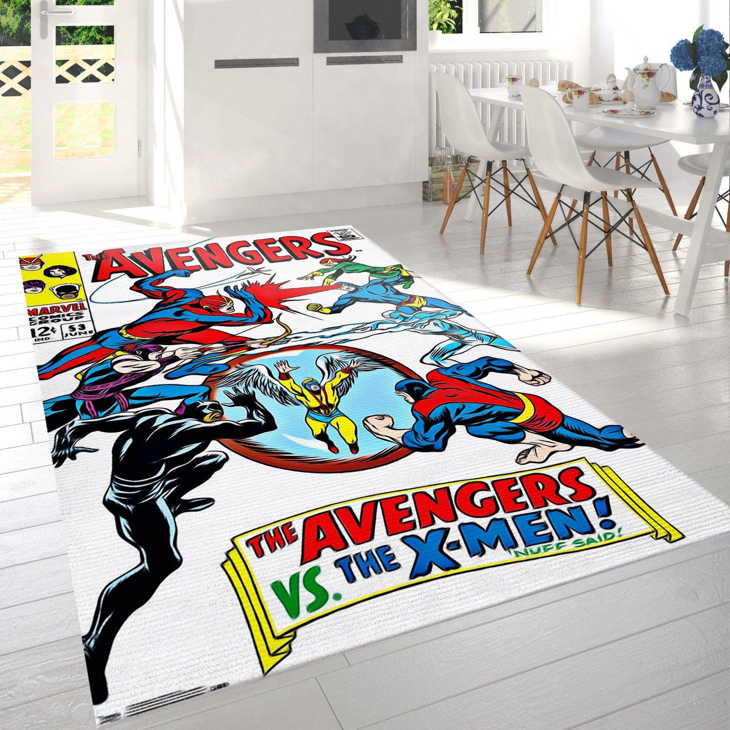 Marvel Comics Avengers Vs The X Men Rectangle Rug – Custom Size And Printing