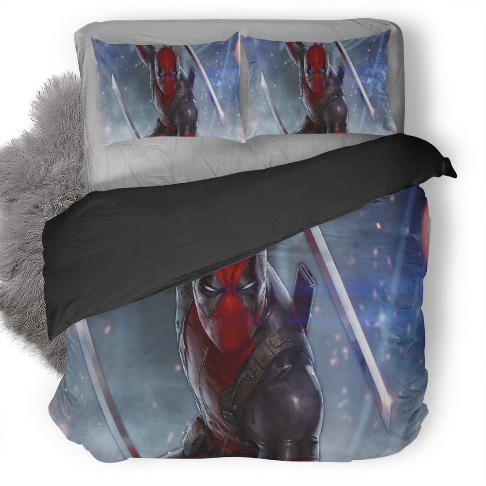 Marvel Future Fight Deadpool 3D Customized Duvet Cover Bedding Set