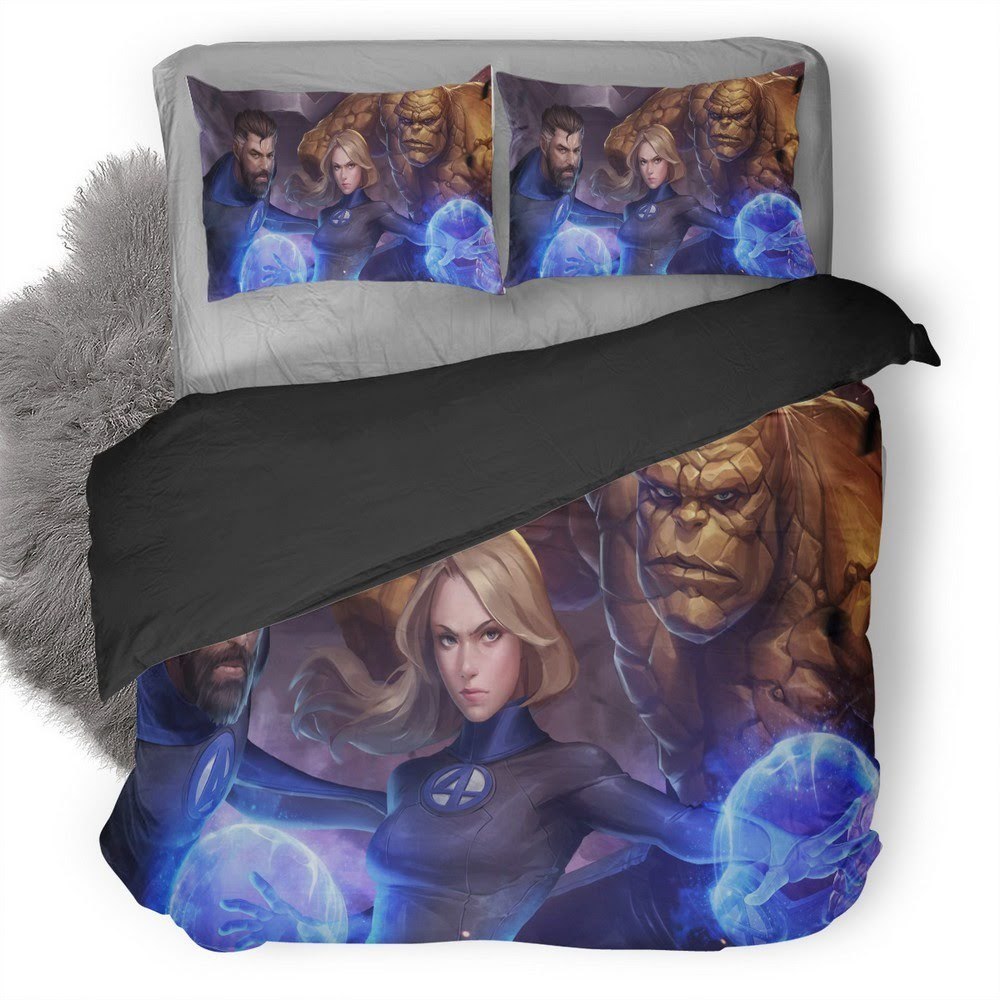 Marvel Future Fight Fantastic Four 3D Customized Duvet Cover Bedding Set