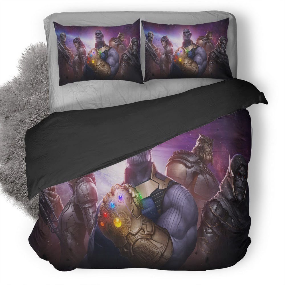 Marvel Future Fight Thanos Childrens 3D Customized Duvet Cover Bedding Set