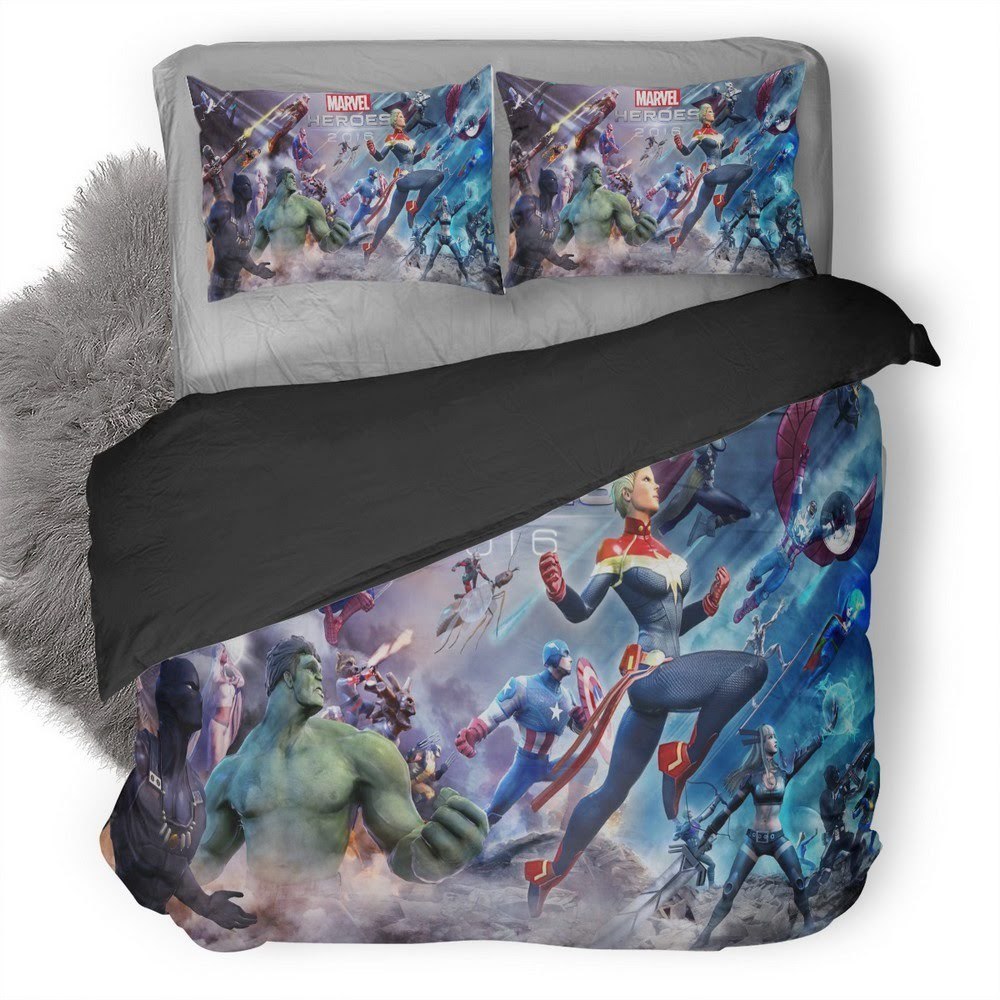 Marvel Heroes 3D Customized Duvet Cover Bedding Set