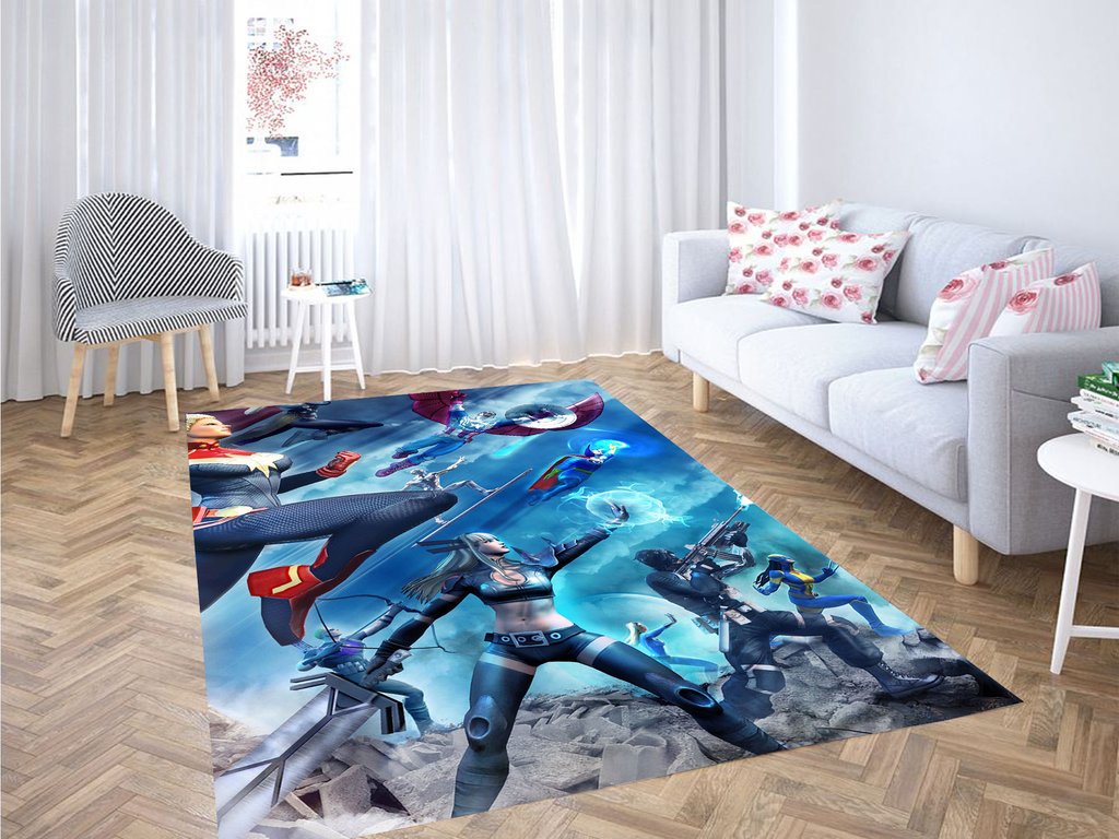 Marvel Heroes Living Room Modern Carpet Rectangle Rug