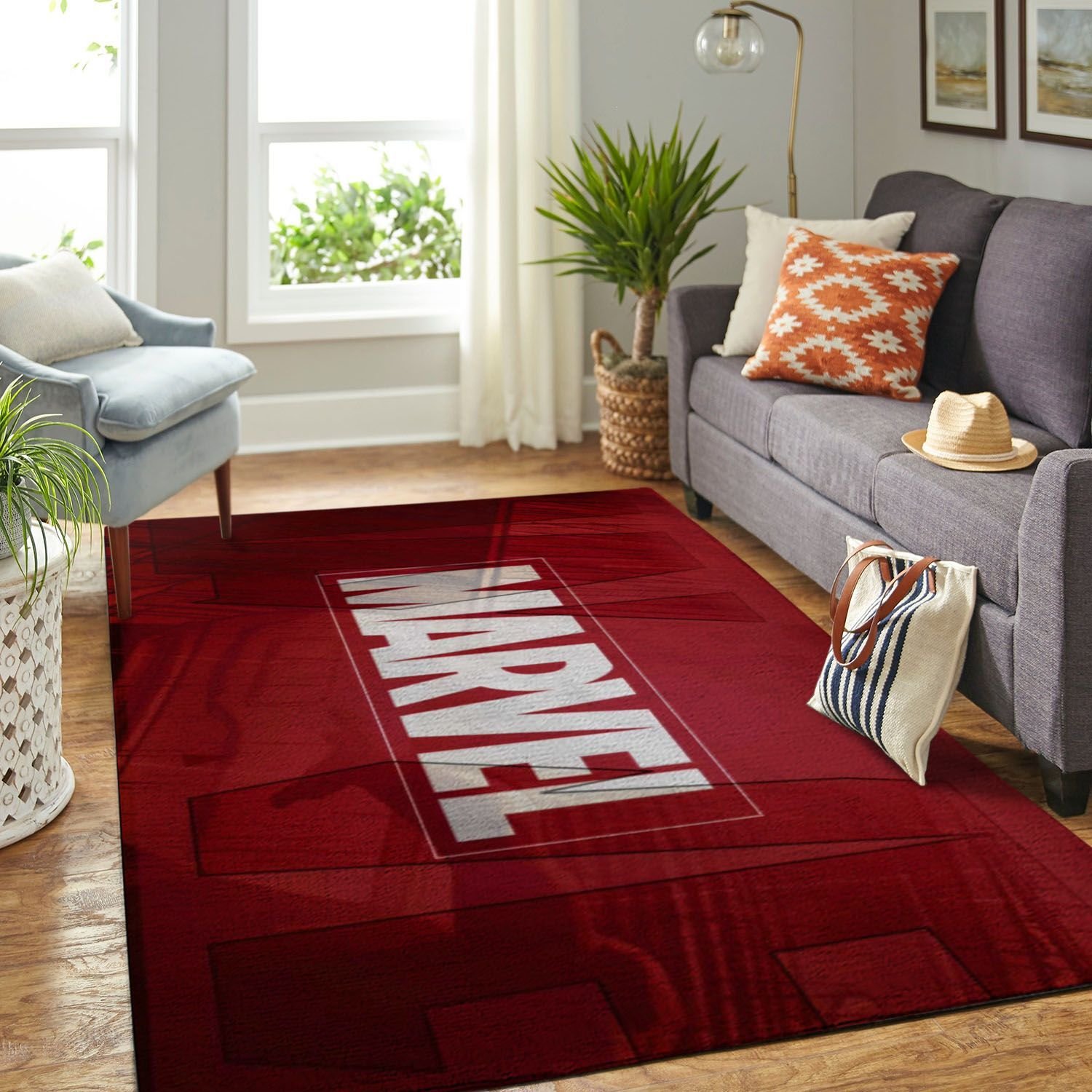 Marvel Living Room Area Rectangle Rug