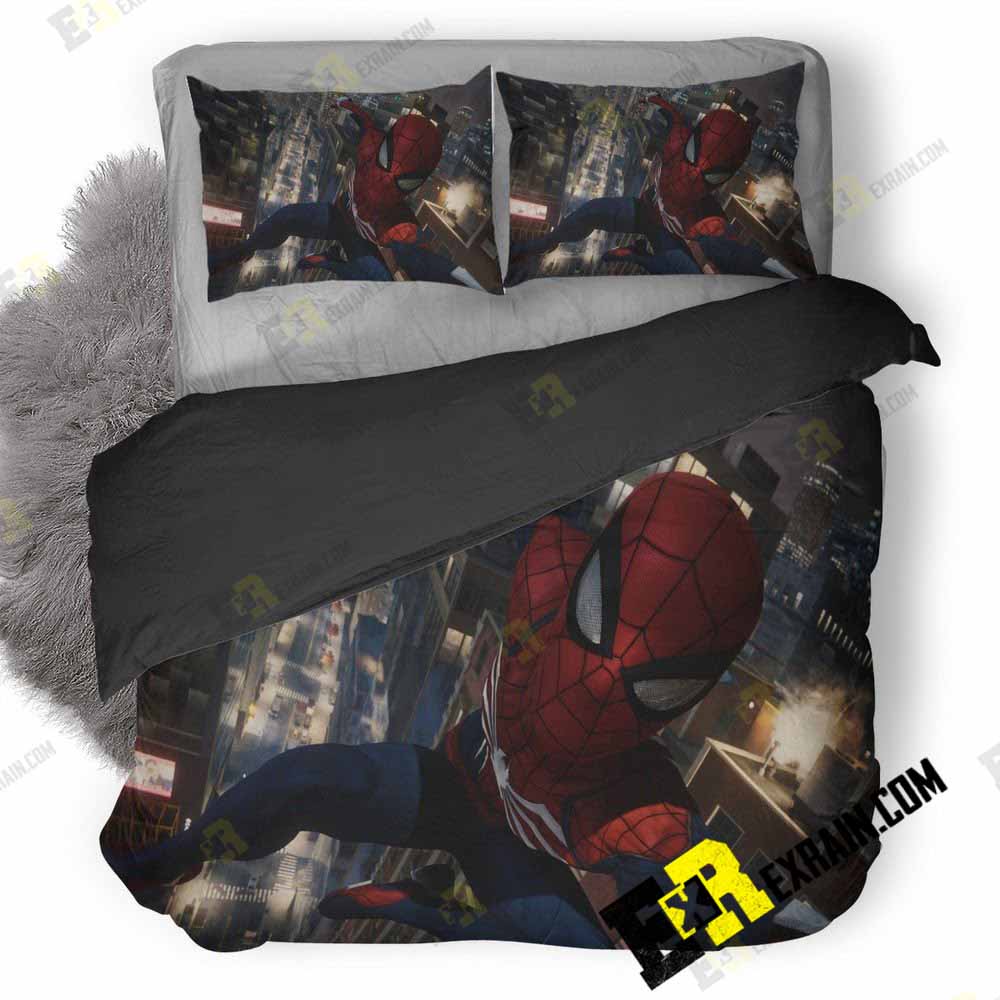 Marvel Spiderman Ps 3D Customized Duvet Cover Bedding Set