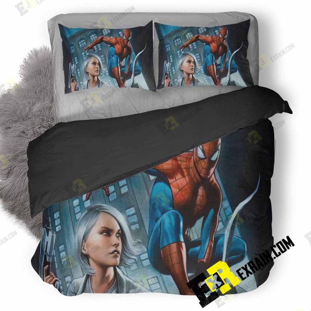 Marvel Spiderman Ps 3D Customized Duvet Cover Bedding Set