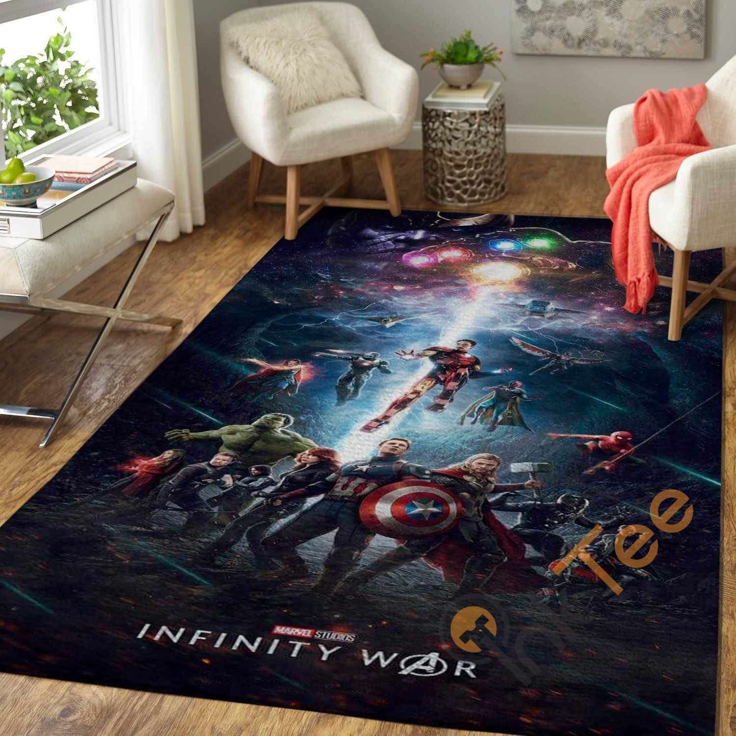 Marvel Superhero War Area Rectangle Rug