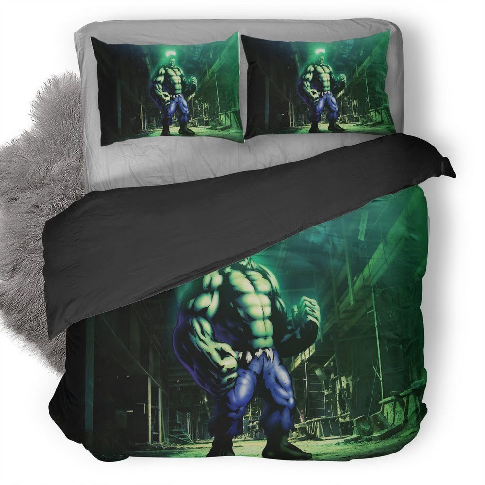 Marvel Vs Capcom Hulk 3D Customized Duvet Cover Bedding Set
