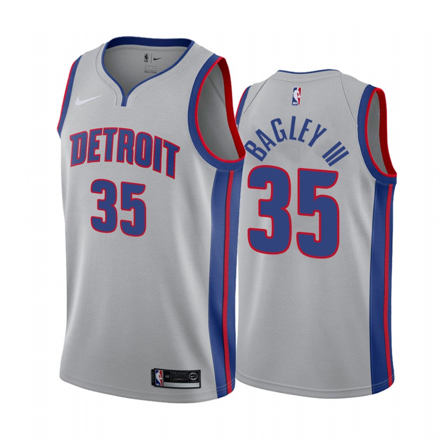 Marvin Bagley III Detroit Pistons Gray #35 Statement Edition Jersey 2022 Trade