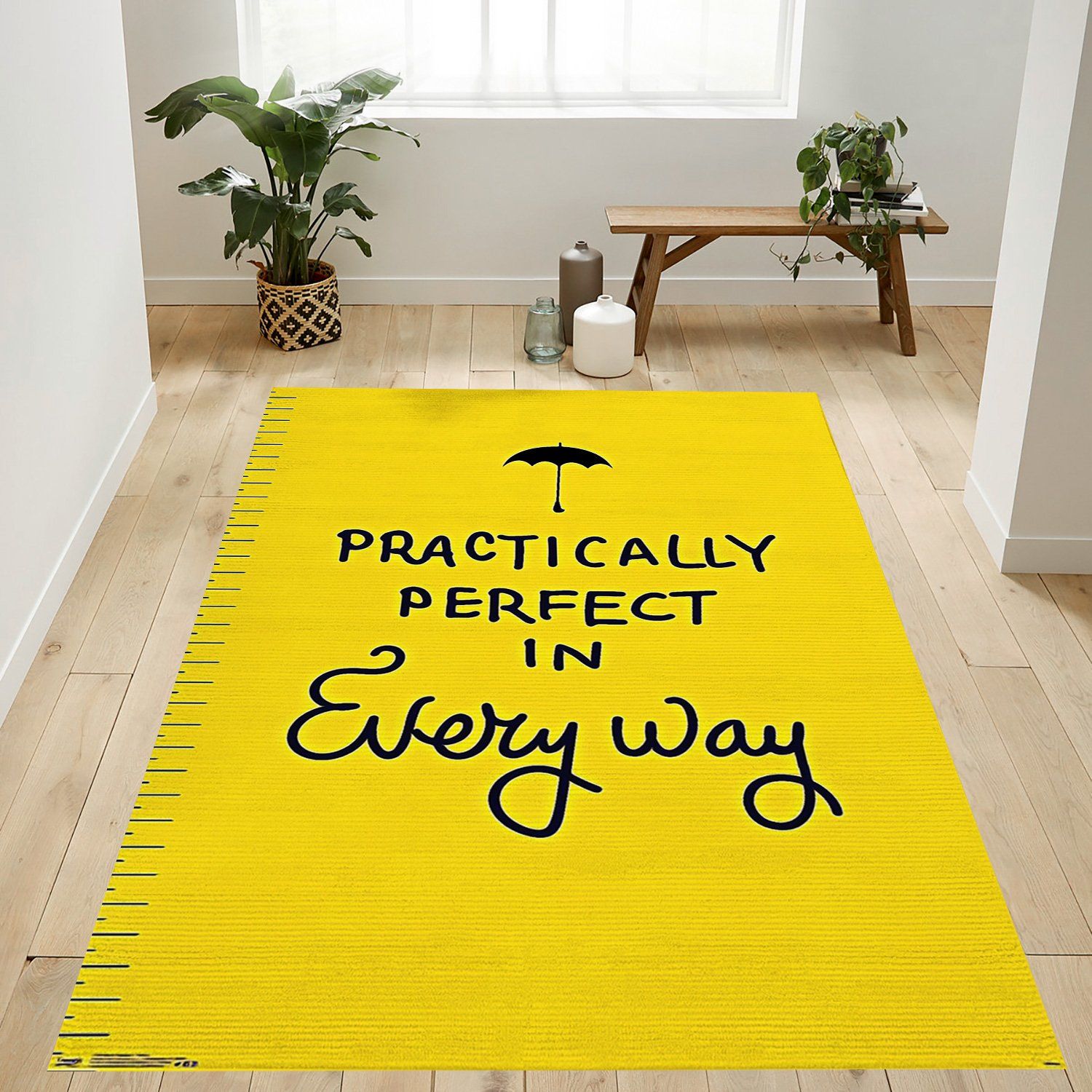Mary Poppins Practically Perfect Rectangle Rug – Custom Size And Printing