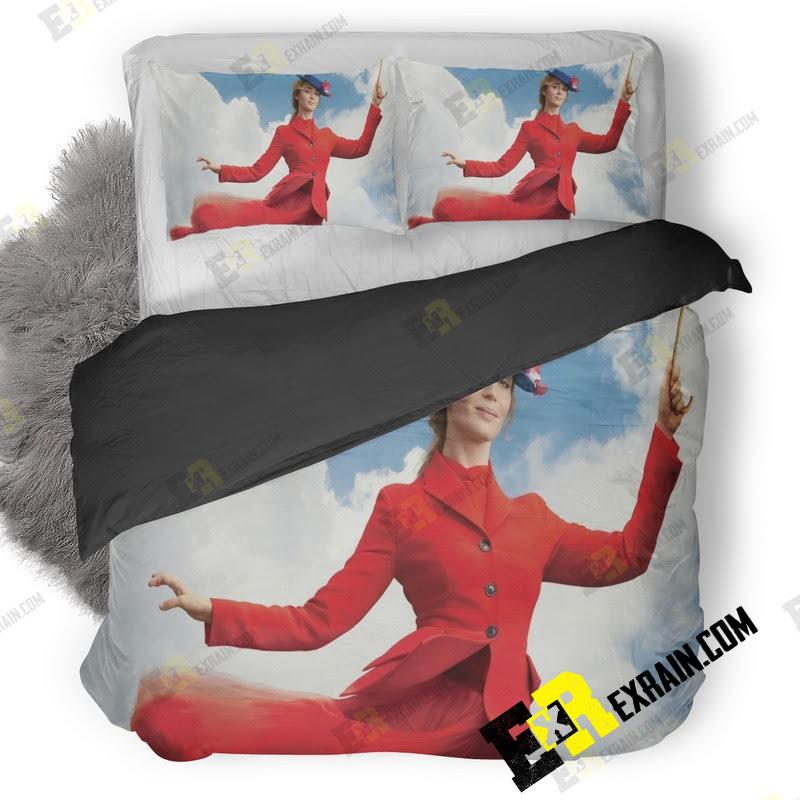Mary Poppins Returns 5K Movie Zn 3D Customized Duvet Cover Bedding Set