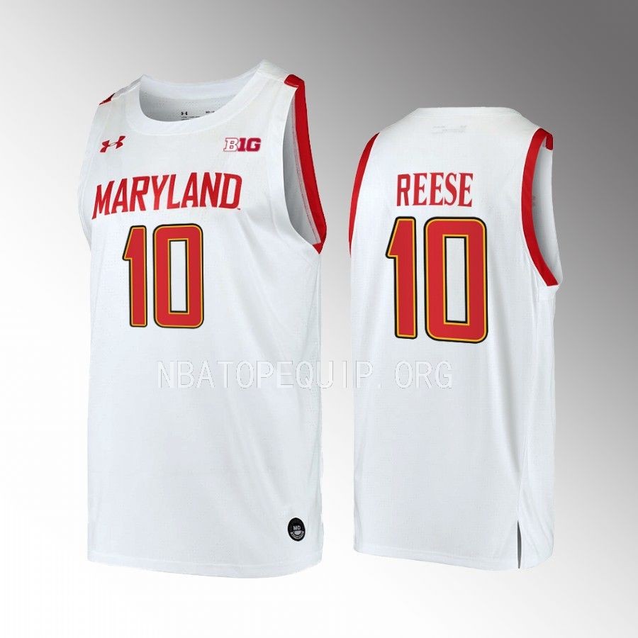 Maryland Terrapins Julian Reese Jersey 2022-23 Home White Uniform
