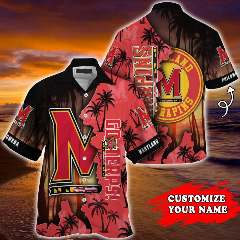 Maryland Terrapins NCAA Customized Summer Hawaiian Shirt