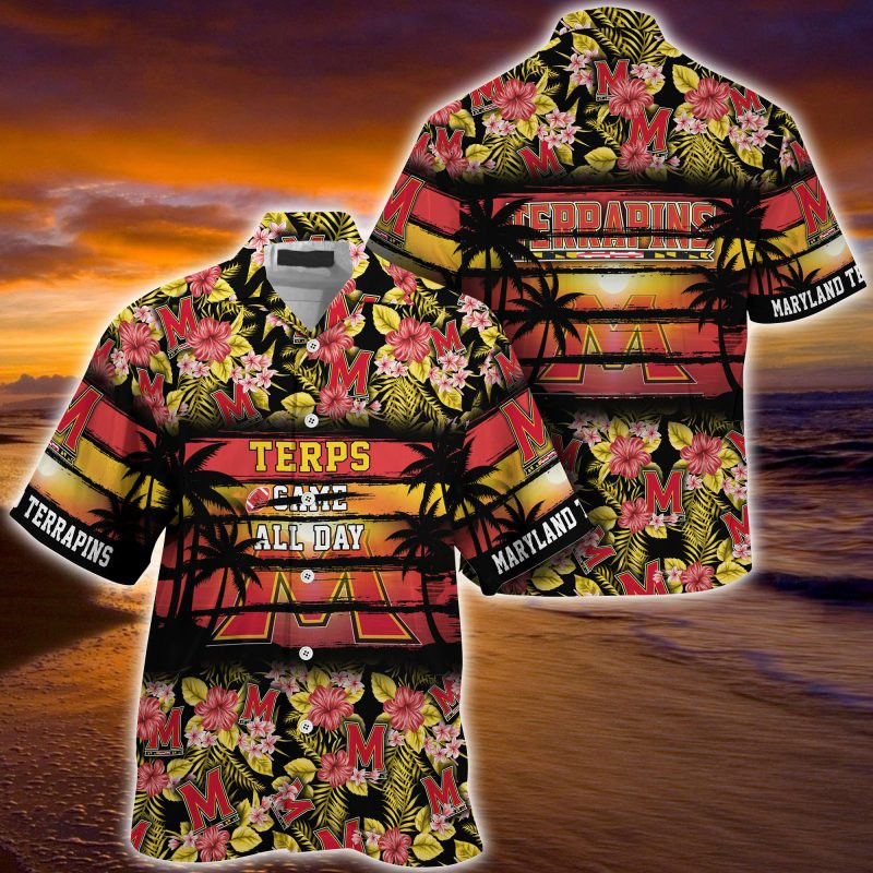 Maryland Terrapins NCAA Summer – Hawaii Shirt For This Season – Gift For Sport Lovers Floral Pattern