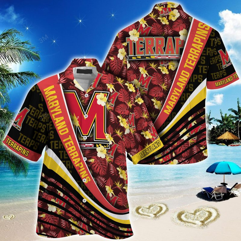 Maryland Terrapins NCAA Summer – Hawaii Shirt For This Season – Gift For Sport Lovers With Tropical Flower Pattern