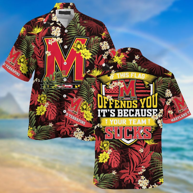 Maryland Terrapins NCAA Summer – Hawaii Shirt For This Season – Gift For Sport Lovers With Tropical Patterns