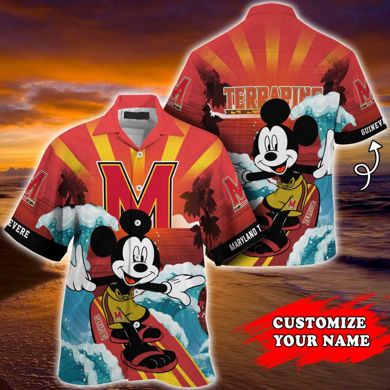 Maryland Terrapins NCAA Summer Customized Hawaiian Shirt