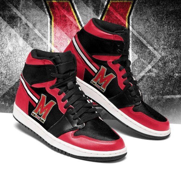 Maryland Terrapins NCAA Team Sneakers Gift For Fans High Top Air Jordan Sneaker, Air Jordan Hightop