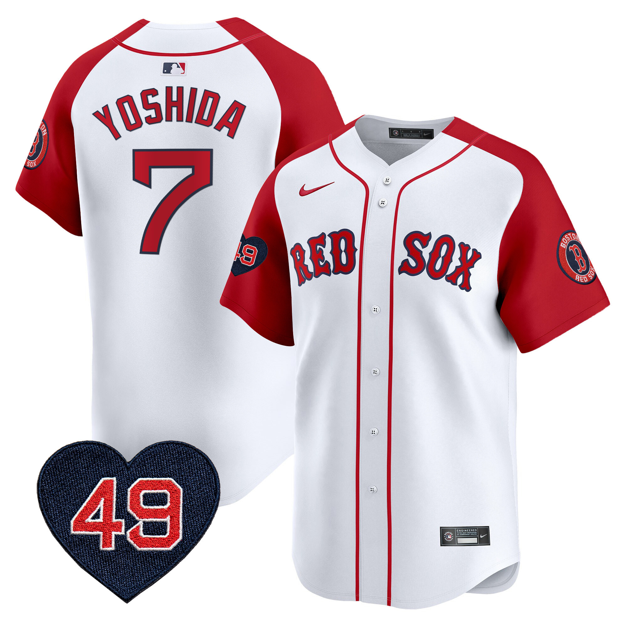 Masataka Yoshida Men's Boston Red Sox Tim Wakefield Patch Vapor Premier Limited Red Alternate Jersey - All Stitched