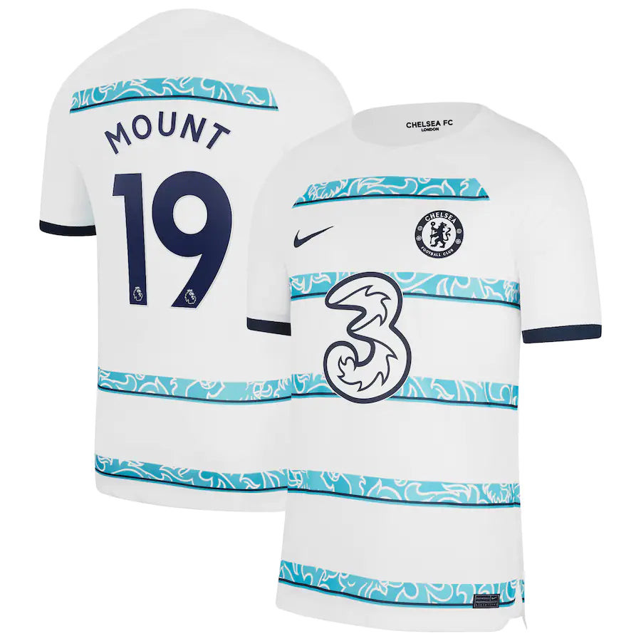 Mason Mount 19 Chelsea 2022/23 Away Soccer Jersey – White