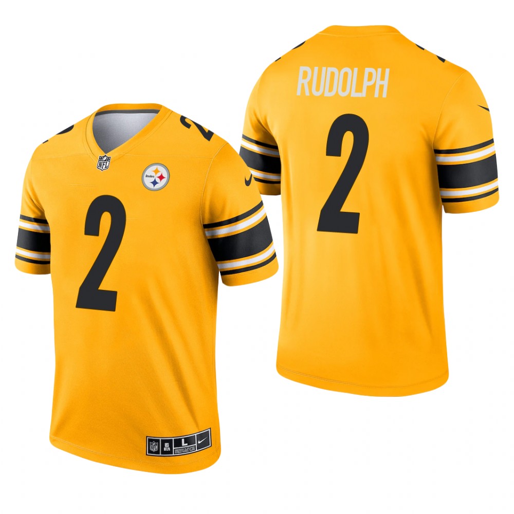 Mason Rudolph Pittsburgh Steelers Gold Jersey Inverted Legend - Men's