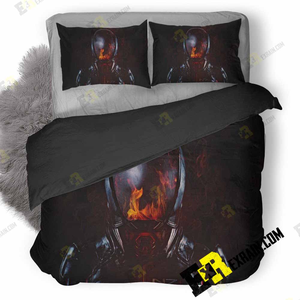 Mass Effect Andromeda Flame 7F 3D Customized Duvet Cover Bedding Set