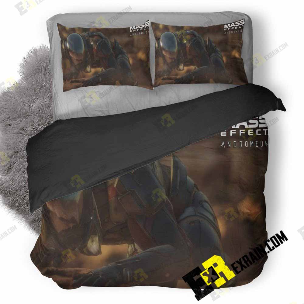 Mass Effect Andromeda Game Poster 3D Customized Duvet Cover Bedding Set