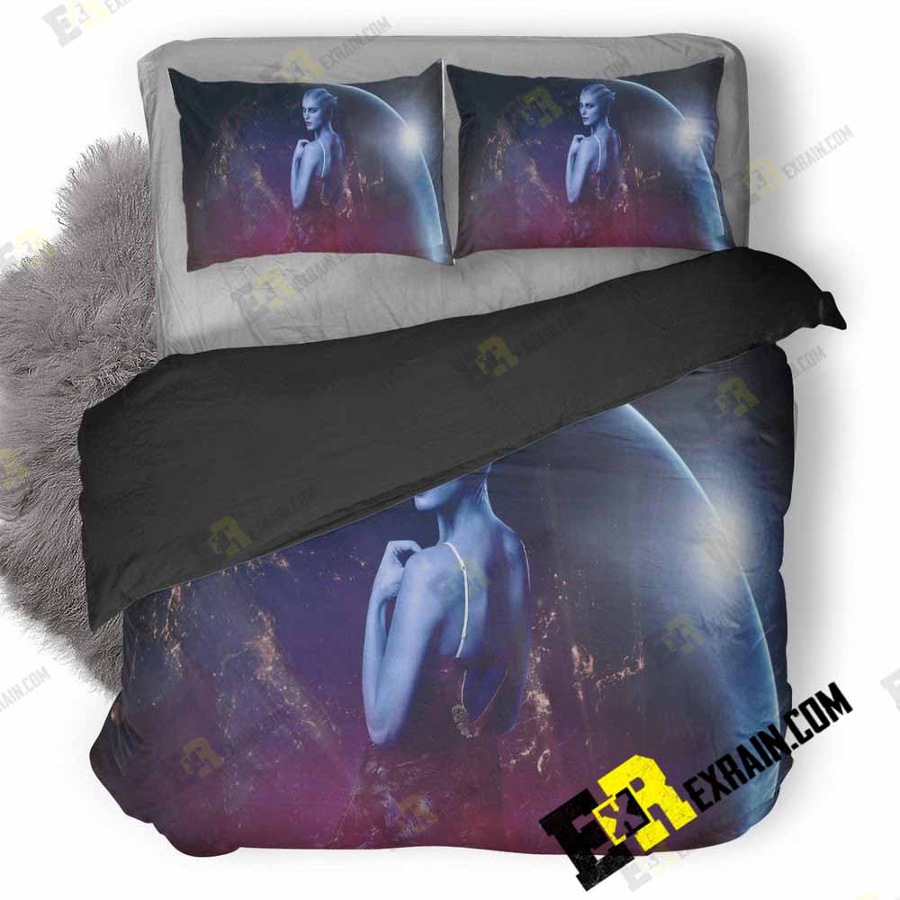 Mass Effect Andromeda Scifi Girl Q5 3D Customized Duvet Cover Bedding Set
