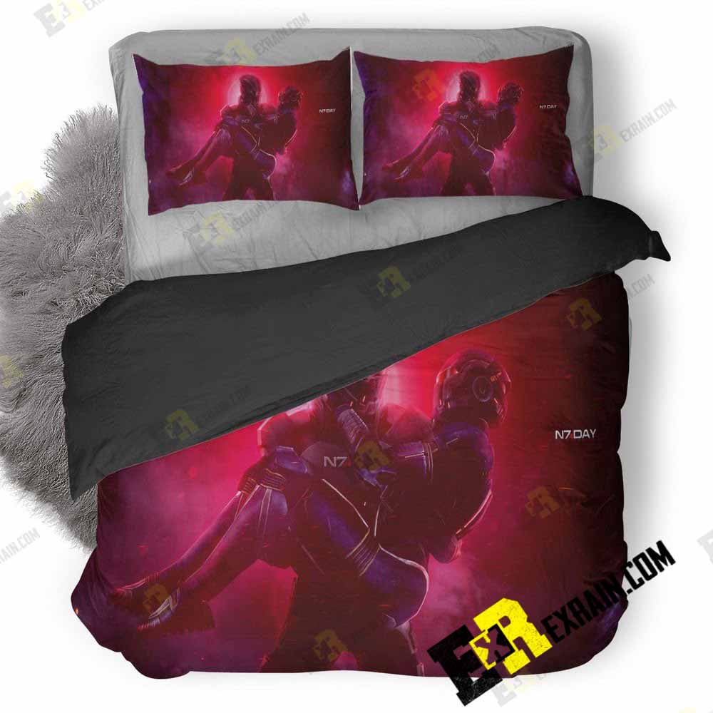 Mass Effect N7 Artwork 2Y 3D Customized Duvet Cover Bedding Set