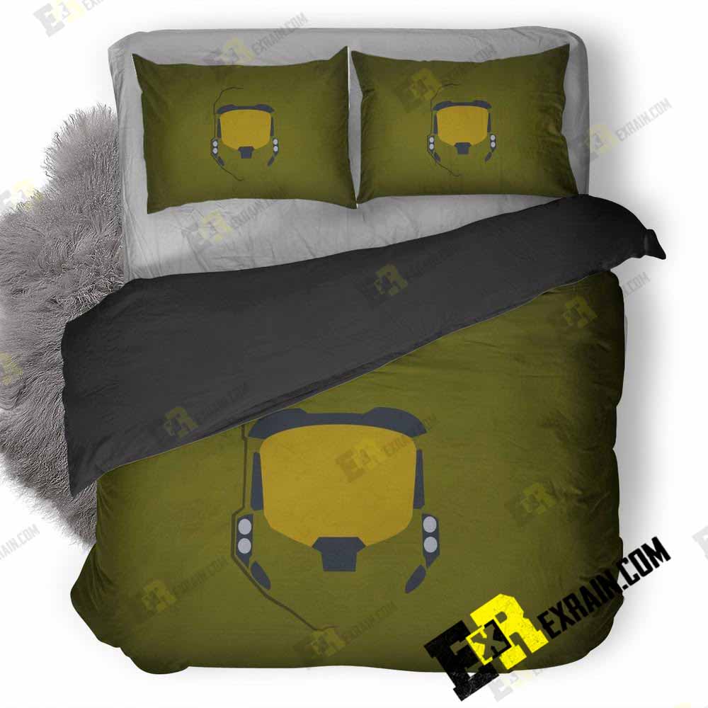 Master Chief Minimalism Pic 3D Customized Duvet Cover Bedding Set