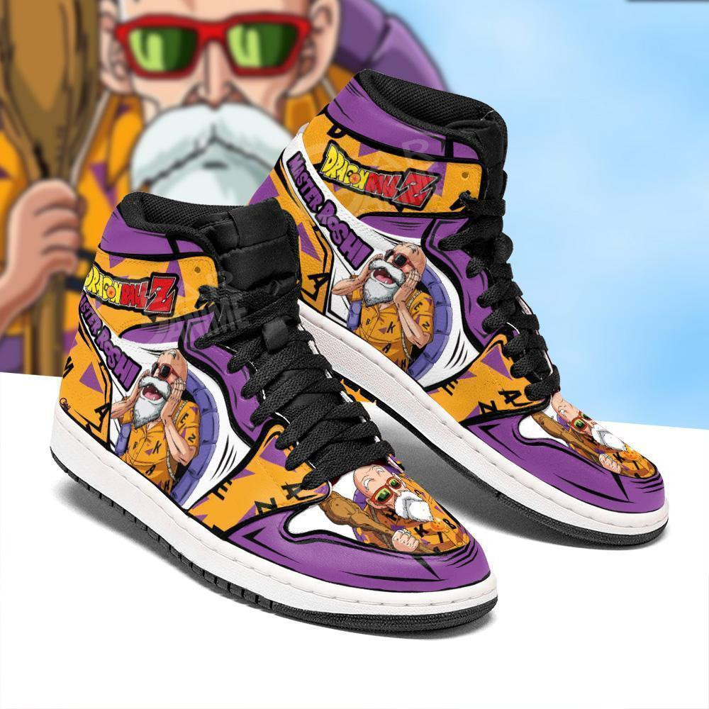 Master Roshi JD1s Sneakers Anime Dragon Ball Shoes, Air Jordan Hightop