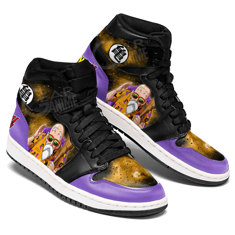 Master Roshi JD1s Sneakers Dragon Ball Anime Shoes Mix Galaxy, Air Jordan Hightop