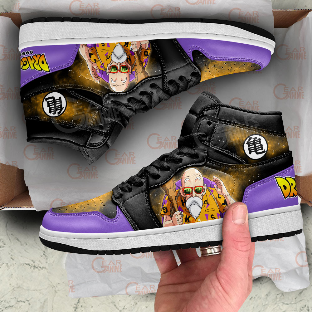 Master Roshi JD1s Sneakers Dragon Ball Anime Shoes Mix Galaxy, Air Jordan Hightop