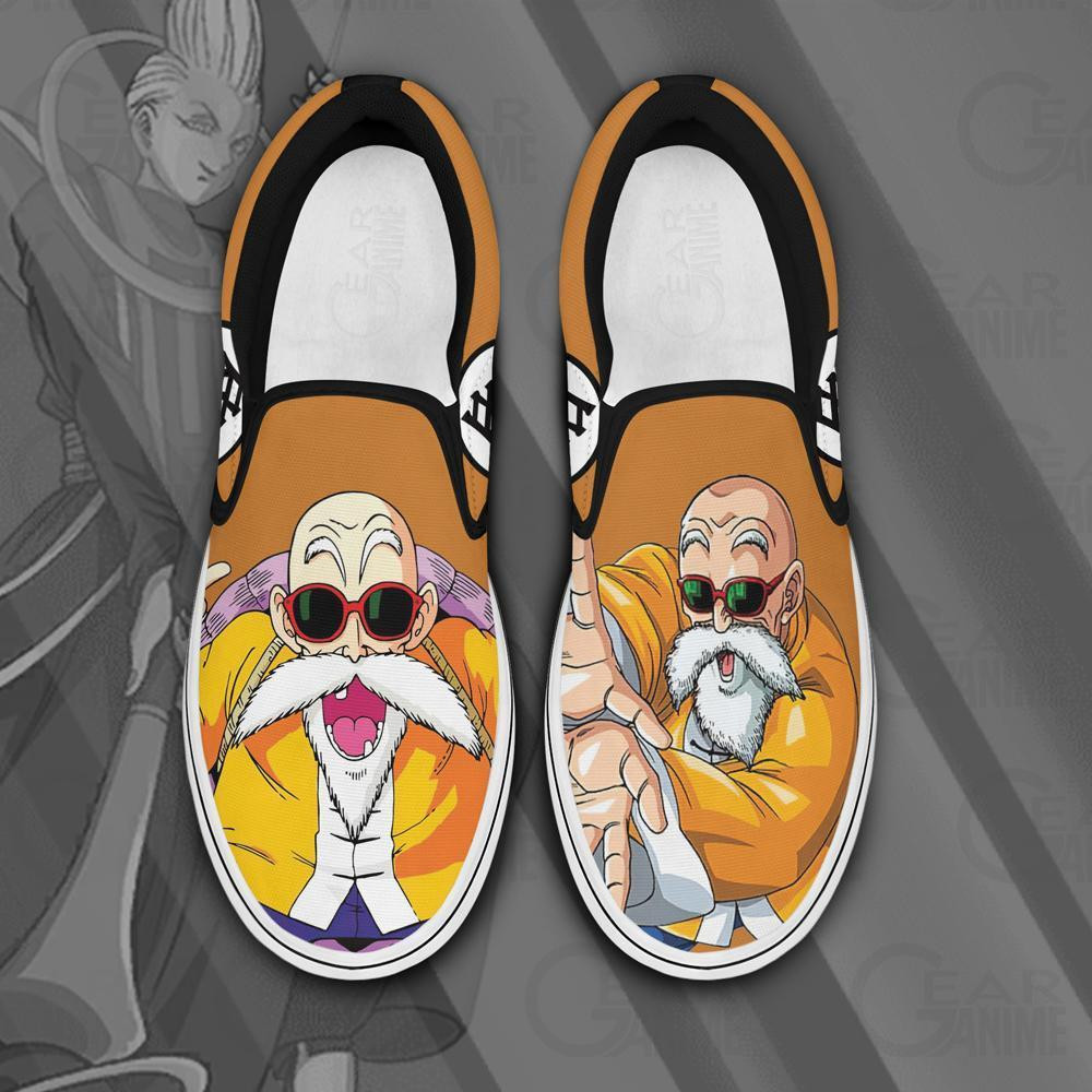 Master Roshi Slip-On Shoes Canvas Dragon Ball Custom Anime Shoes