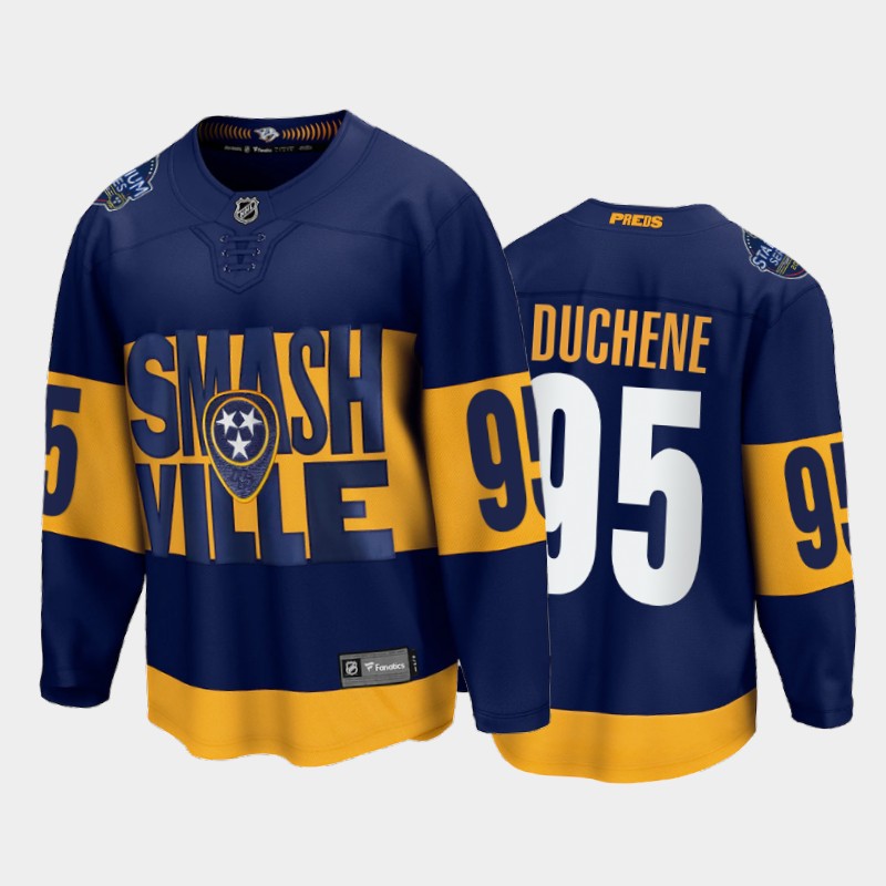 Matt Duchene Nashville Predators 2022 Stadium Series Navy Fanatics Jersey