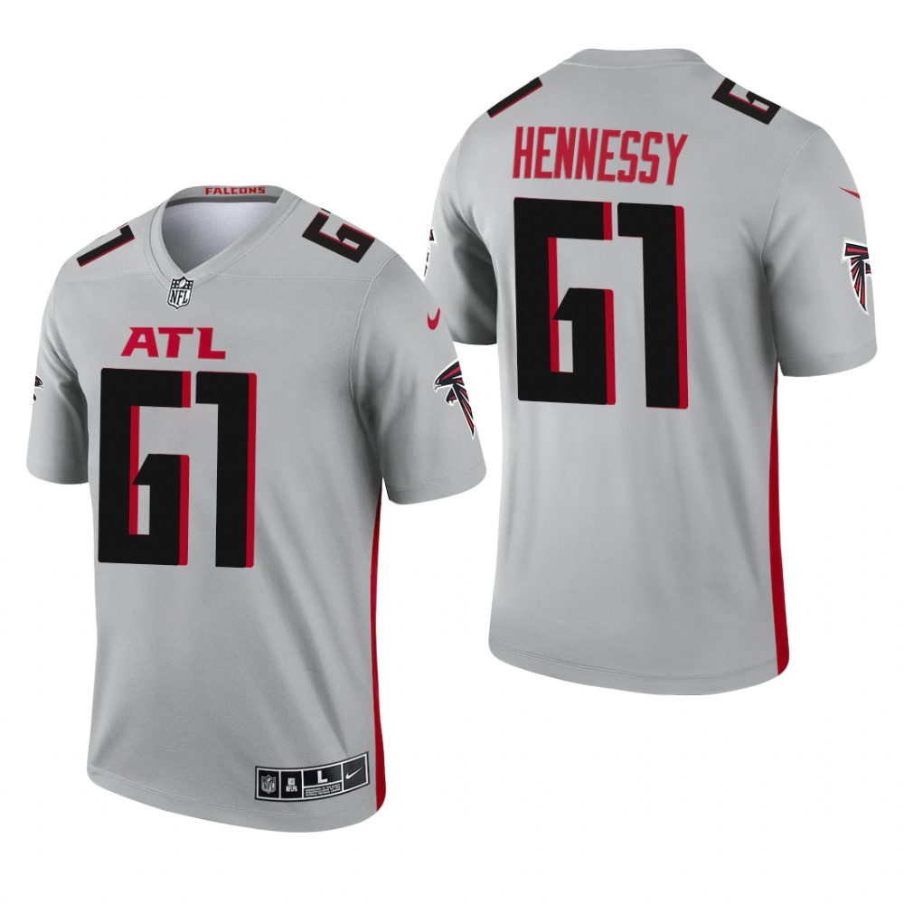 Matt Hennessy Atlanta Falcons Silver Jersey Inverted Legend - Men's