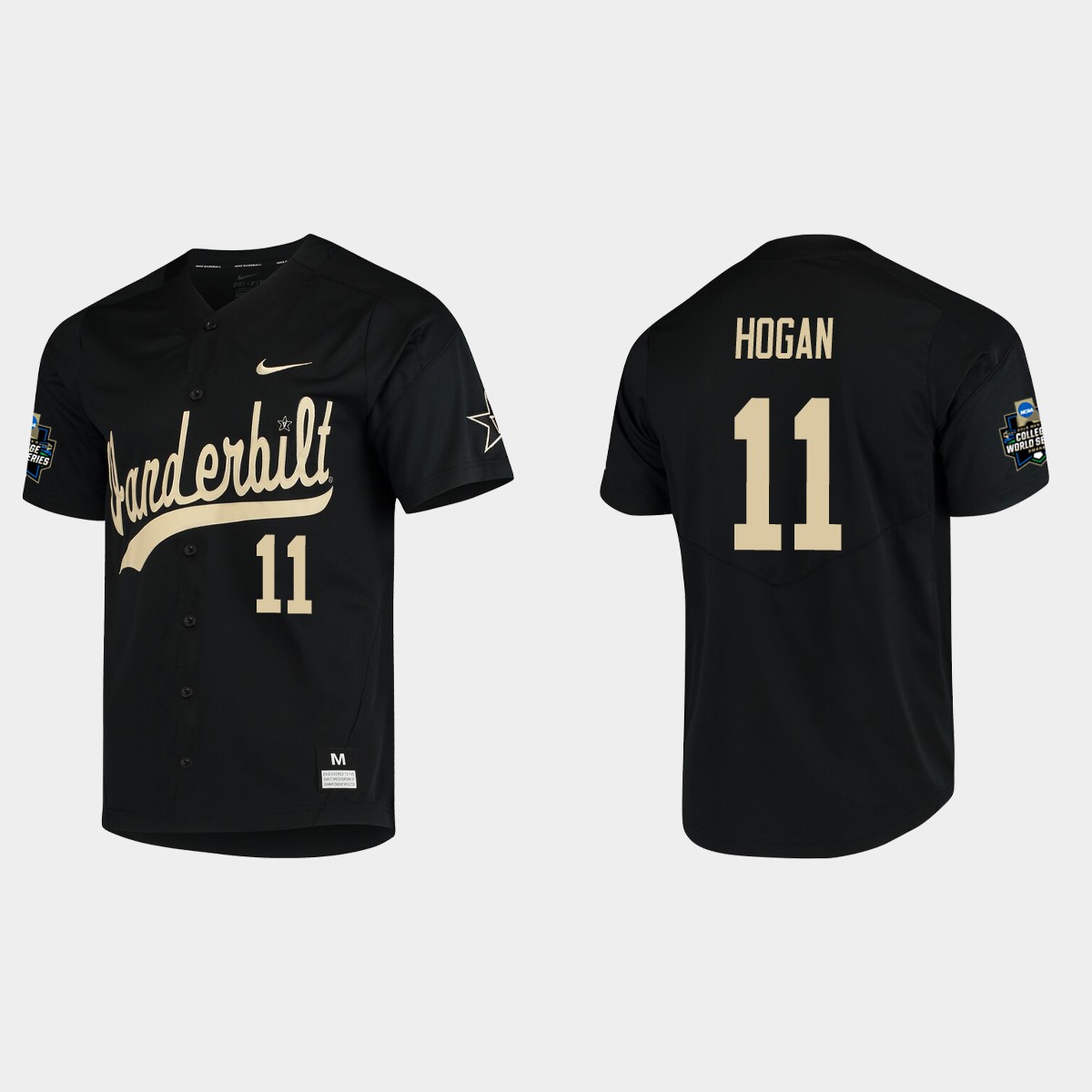 Matt Hogan Vanderbilt Commodores College World Series Jersey - Black