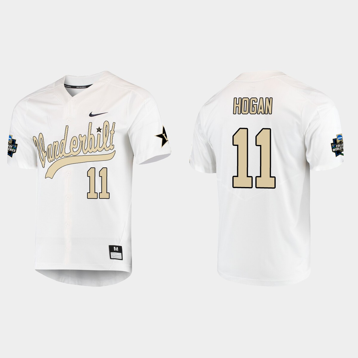 Matt Hogan Vanderbilt Commodores College World Series Jersey - White